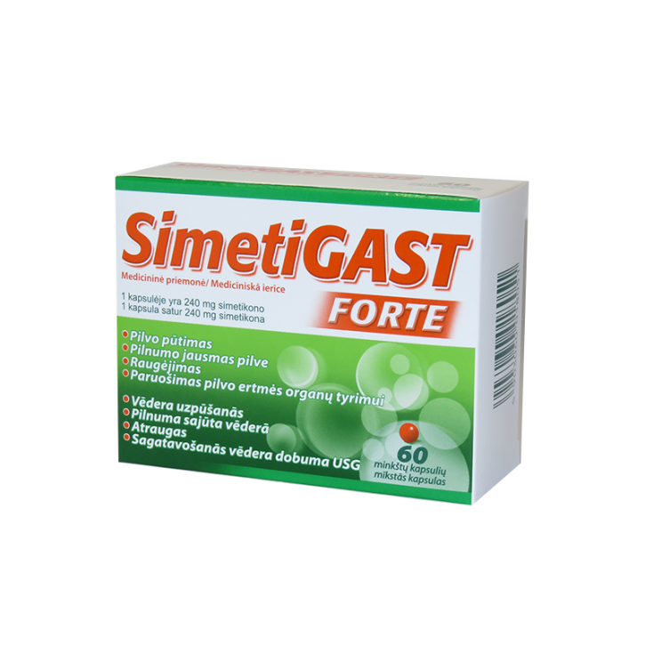 SIMETIGAST FORTE 240mg kapsulas N60